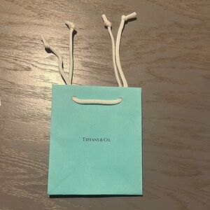 Tiffany & Co. Blue Luxury Shopping Bag 6x5” THREE AVAILABLE